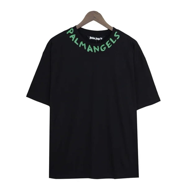 Camiseta de manga corta taozhe7758 con estampado de grafiti palm angels color naranja 202411