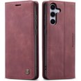thumbnail image 1 of Funda para Samsung Galaxy S25, diseño clásico de cuero tipo billetera, cierre magnético, función atril, ranura para tarjetas, protección a prueba de golpes para Samsung Galaxy S25, 1 of 9