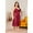 Red, variant on Women's Satin Nightgown Plus Size Solid Long Slip Sleep Dress