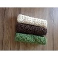 thumbnail image 3 of Cotton  Dishcloths, Set of 3 in Earth Colors, Brown, Ecru and Green., 3 of 6