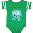 thumbnail image 3 of Inktastic Cute Monster, Blue Monster, Funny Monster, Horns Boys or Girls Baby Bodysuit, 3 of 5