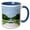 Blue/White, variant on 3drose, Nymphenburg Palace Garden, Munich, Germany - Eu10 Mzw0107 - Martin Zwick, 15oz Mug