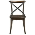 thumbnail image 3 of Set of 2 Modern Dining Chairs, Wood Dining Room Chairs, Dinner Chair, Stylish Kitchen Chairs with Back and Wood Legs (Oak), 3 of 6