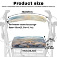 thumbnail image 6 of HELLHERO Coastal Seashells Rollator Walker Seat Back Covers for Senior Seat & Back Covers Easy to Install Fits Rollators for Unisex, 6 of 7