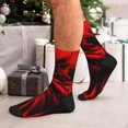 thumbnail image 7 of Xecao The Red Head Skull Print Crew Socks for Men and Women, Men's Soft Moisture-wicking Sock, 7 of 7
