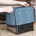 thumbnail image 7 of Lsque Ocean on Striped Print 2 Slice Toaster Cover , Kitchen Appliance Dustproof Protector , Toaster Protector Dustproof Kitchen Appliance Cover, 7 of 7
