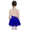 thumbnail image 3 of Miaeowve Kids Girls Figure Ice Skating Dress Rhinestones Sleeveless Gymnastic Leotard Ballet Tutu Royal Blue 16, 3 of 7