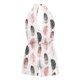 thumbnail image 2 of Gibobby Mono Corto Informal Mono de playa con estampado informal de verano para mujer, mono de cintura alta, mono sin mangas con cuello Halter, pantalones cortos, cintura elás(Rosa， M), 2 of 5