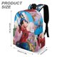 thumbnail image 3 of Fantasía-theme Backpack, Campus style schoolbag Bookbag with Adjustable Shoulder Straps And Large Zip Compartment, Unisex Travel Bags.42x30x15cm, 3 of 6