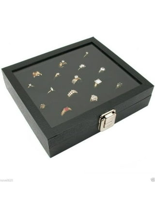 Jewelry Box Inserts - Black Flock Pads for Size 8 x 2 x 7/8 100/Pack