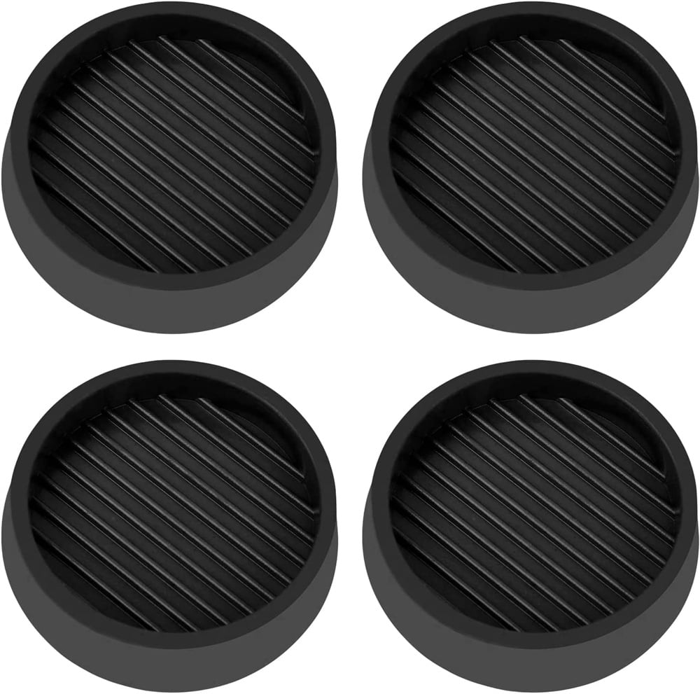 NOGIS 3X3 Round Rubber Furniture Caster Cups with AntiSliding Floor