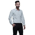 thumbnail image 2 of BESTMAN Long Sleeve Formal Shirt For Men Printed Button Down Cotton Men Shirts, 2 of 5