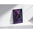 thumbnail image 2 of Cyberpunk 2077 Night City Poster Futuristic Neon Sci Fi Gaming Wall Art V Character Collage Dystopian Aesthetic Gamer Room Decor Size 24x36 Unframed Poster, 2 of 4