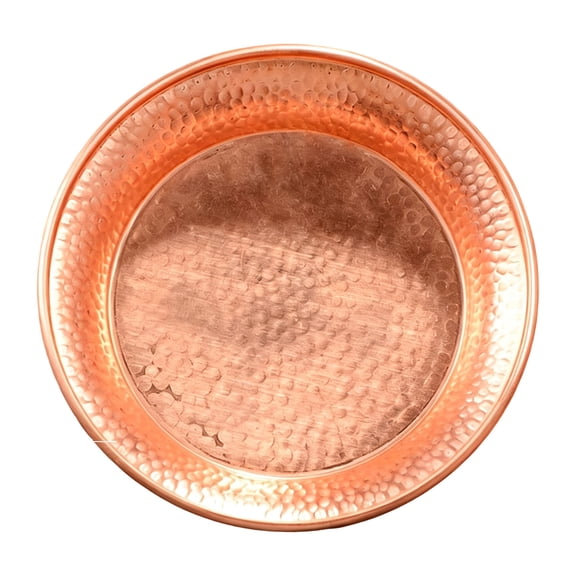 Copper Pet Bowl for Dogs and Cats, Hand Hammered Food and Water Bowl, Decorative Metal Dish, 1 Count