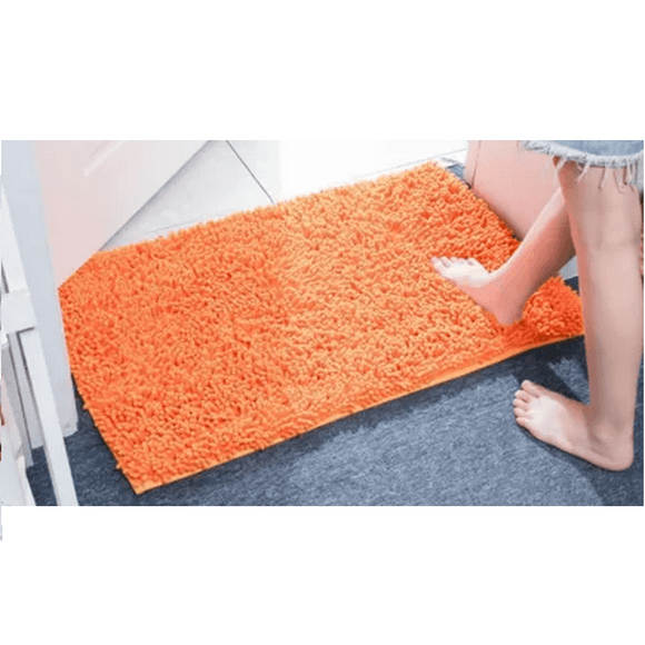 Alfombra de Baño Antideslizante Suave y Cómoda Naranja Malubero Malu1306