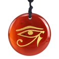 thumbnail image 5 of Collar de Ojo de Horus Yuyangstore con Colgante Redondo Rojo, 5 of 5