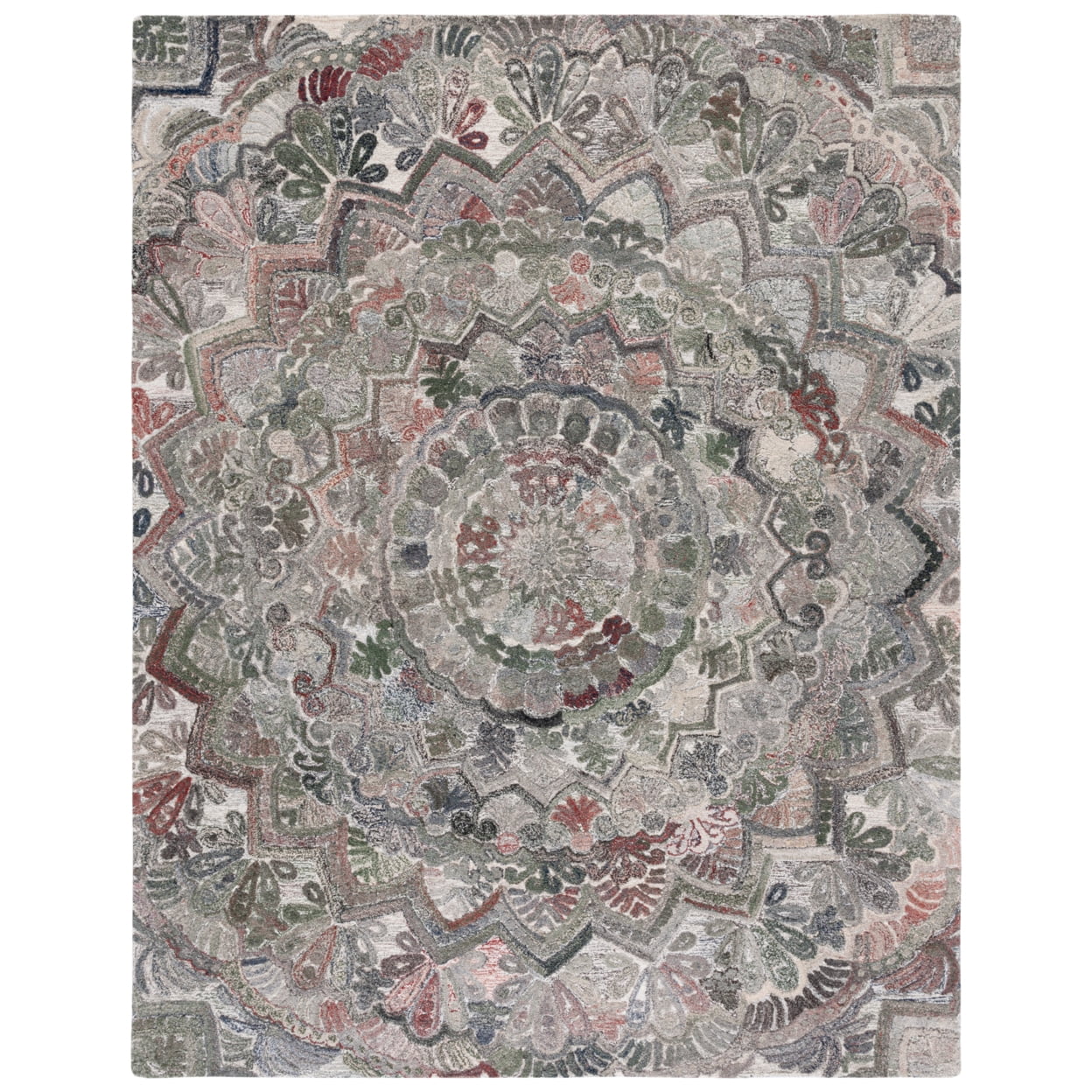 SAFAVIEH Marquee Georgiana Floral Area Rug, Grey/Multi, 10' x 14'