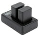thumbnail image 3 of Cargador de batería NP-FW50 Nikou con ranura doble y carga USB para Sony A6000 A6300 A6500 A7r A, 3 of 14