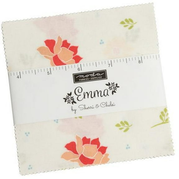 Emma Charm Pack by Sherri & Chelsi; 42 - 5" Precut Fabric Quilt Squares