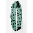 thumbnail image 2 of Bimba Green Circle Geometric Printed Pure Silk Scarf For Hair Neck Head Bandanas For Women 40 x 80 Inches, 2 of 6