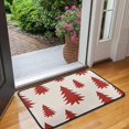 thumbnail image 2 of Red Christmas Tree Pattern Door Rugs,Washable Non Slip Door Mats Indoor,Decorative Door Mats,Entry Mat Indoor for Entrance,Bedroom,Kitchen,Bathroom,30"x17", 2 of 6