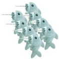 thumbnail image 1 of Aretes prácticos VentDepot EarringShark01 4Pzas Tiburón Tuerca Verde silicona, 1 of 5