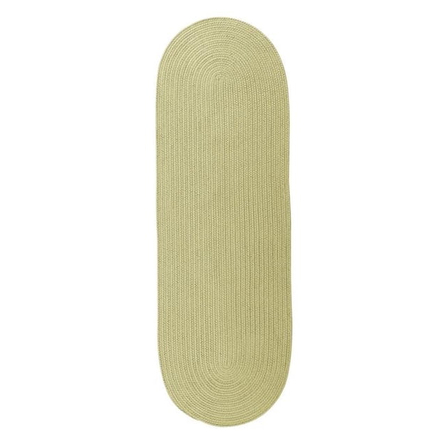 Colonial Mills Tapis RV66R028X132 Réversible Ovale Tressé Coureur Tressé Germe Vert - 2 Pi 4 Po x 11 Pi.