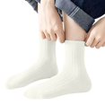 thumbnail image 5 of Unisex boys Girls Cotton Socks Solid Color Soft Stretchy Ankle Socks Kids Casual Comfy Socks for Everyday Wear White 9-12 Years, 5 of 6