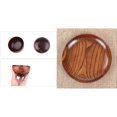 thumbnail image 3 of 4 Pcs Wooden Handmade Bowl and Spoon & 1 Pcs Tableware Household Smooth Wooden Bread Dish Tray, 3 of 5