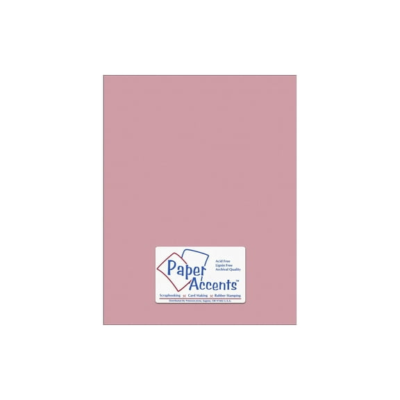 Cdstk Muslin 8.5x11 73lb VintageRose (25 sheets)