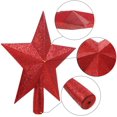 thumbnail image 3 of Bienvenido 3 Piezas de Adorno de Árbol de Navidad con Purpurina de 10 Pulgadas Copa de Estrella de Plástico para Decoración de Árbol de Navidad, 3 of 7