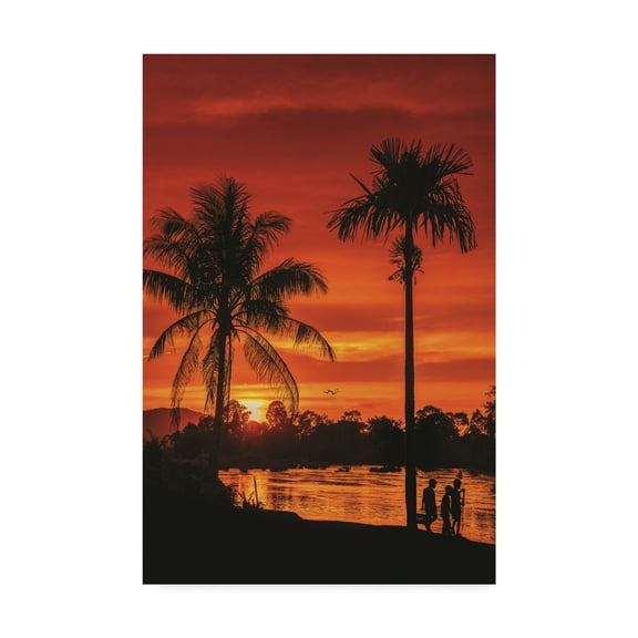 Trademark Fine Art 'Flaming Sky' Canvas Art by Philippe Sainte-Laudy