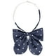 thumbnail image 1 of INSPIRE CHIC Corbatas preatadas con lunares para mujeres, tirantes ajustables para uniforme, casual, azul marino, 1 of 5