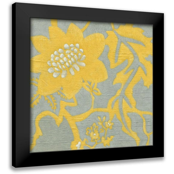 Zarris, Chariklia 12x12 Black Modern Framed Museum Art Print Titled - Buttercup Botanical IV