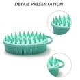 thumbnail image 4 of Silicone double-sided bath brush Bath brush soft touch brush exfoliating cleangreen, 4 of 5