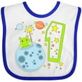 thumbnail image 3 of Inktastic Cute First Birthday Alien in Space Boys or Girls Baby Bib, 3 of 4