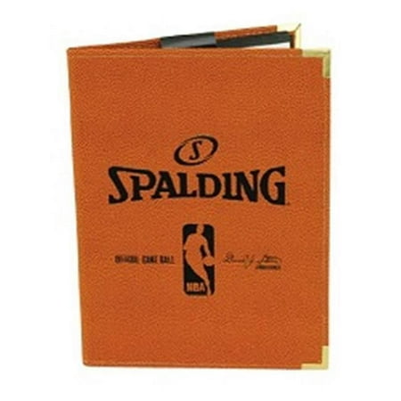 Spalding 67805AS 5 x 7 in. NBA Padfolio Notebook - Orange