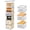 6-shelf -Beige, variant on 5-shelf Gray Hanging Closet Organizer