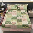 chaqlin Pink Floral Bedding Set 3-Piece Cooling Fitted Bed Sheets Full ...