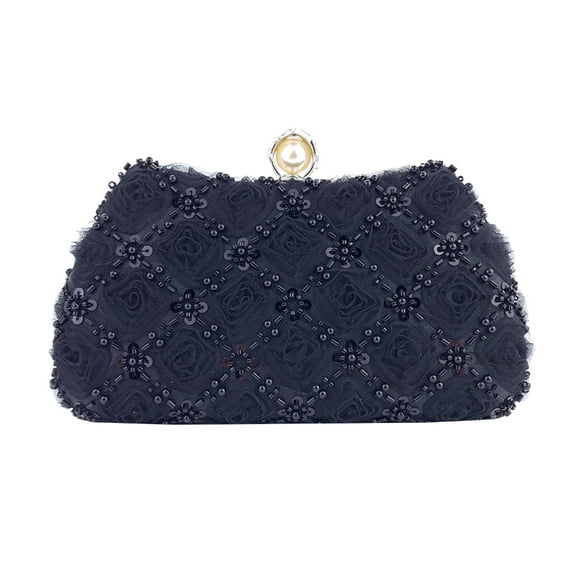 Sequins Evening Bag for Women Elegant Clutches Purse Evening Handbag Bridal Purse Evening Bag Beads Wedding Purse