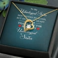thumbnail image 5 of To My Unbiological Sister Not Sister by Blood Forever Necklace w Message Card, 5 of 20