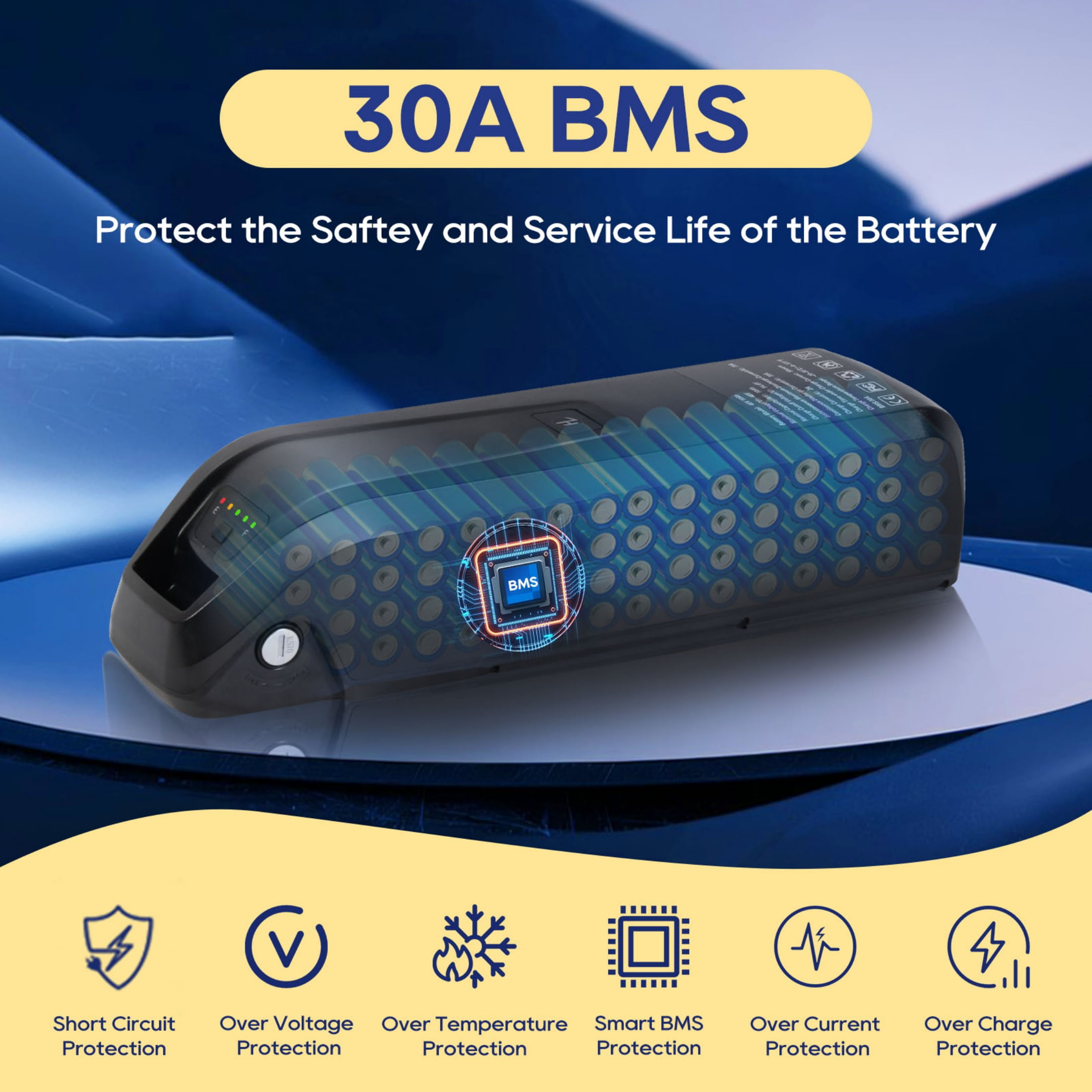 48v 10ah Ebike Battery 5-Pins Mount 1000W 48v Lithium Ion Battery for Electric Bike