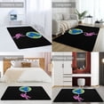 thumbnail image 2 of Outer Space Astronauts (134) Carpet for Home Decoration Soft Comfy Rugs for Bedroom Room Living Room Bathroom Entrance Door Non-slip Comfort Mat 59"x71", 2 of 7