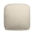 thumbnail image 6 of Ox Bay Parker Square Beige Solid Indoor Pouf Ottoman, 18"H x 18"W, 6 of 9