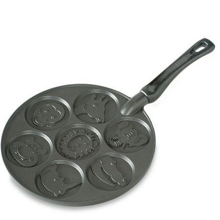 Nordic Ware Zoo Friends Pancake Pan, Black