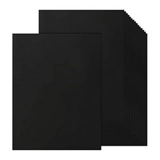 100 Sheets Black Cardstock 8.5 x 11 Thick Paper, Goefun 80lb Card Stock  Printer Paper for Halloween, Invitations, Scrapbooking, Crafts, DIY Cards