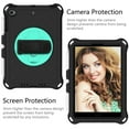 thumbnail image 5 of iPad mini Case with Shoulder Strap For Kids, Dteck 360 Rotating Kickstand Hand Strap Heavy Duty Shockproof Case Silicone Protective Cover for iPad mini 1 2 3 4 5 7.9 inch, Black+Mint, 5 of 6