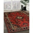thumbnail image 3 of Ahgly Company Machine Washable Indoor Square Traditional Dark Sienna Brown Area Rugs, 5' Square, 3 of 7