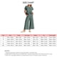 thumbnail image 4 of Conjunto de top con volantes y pantalón ancho de verano verde elegante para mujer, talla L, 4 of 4