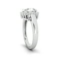 thumbnail image 3 of 8mm Round Cut Moissanite Engagement Ring EF Color VVS1 Halo 925 Sterling Silver Women Ring, 3 of 5
